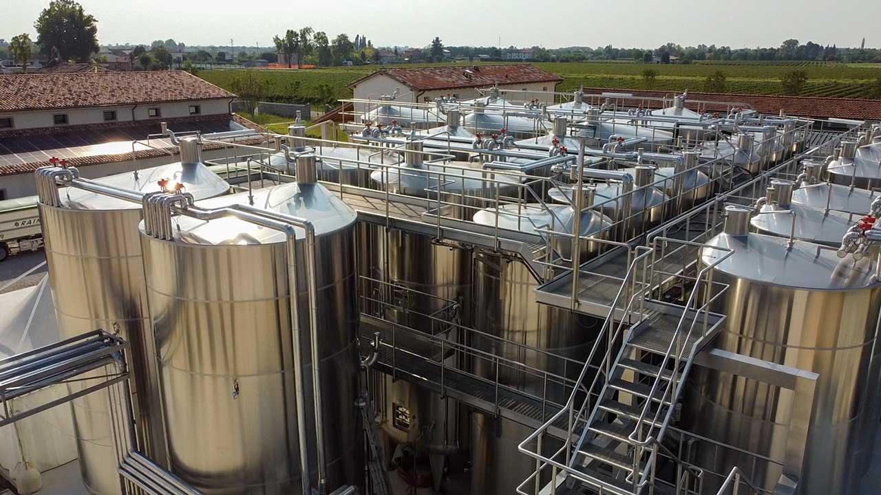 Serbatoi di fermentazione e stoccaggio